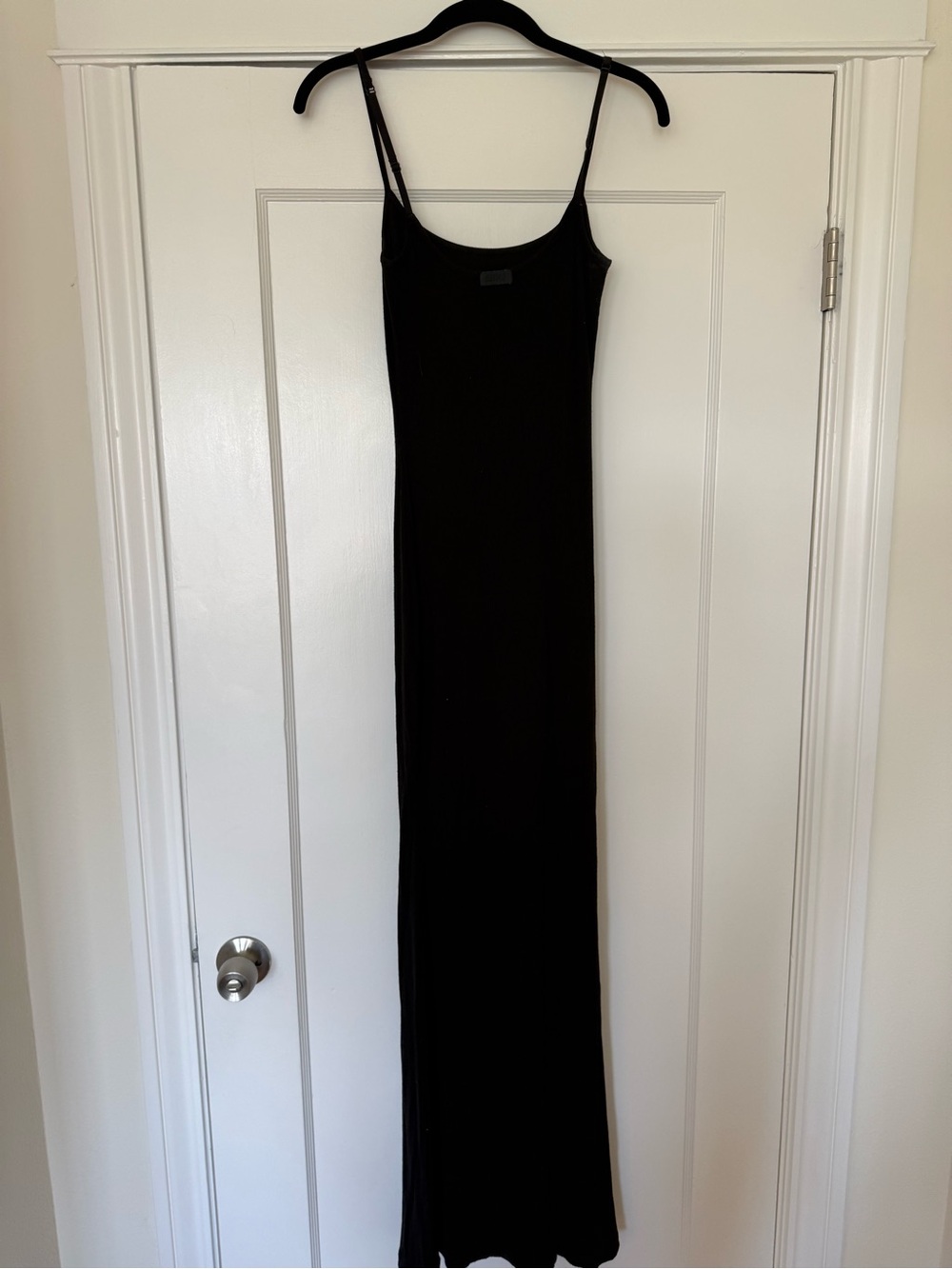 SKIMS Soft Lounge Long Slip Dress Onyx Black Medium